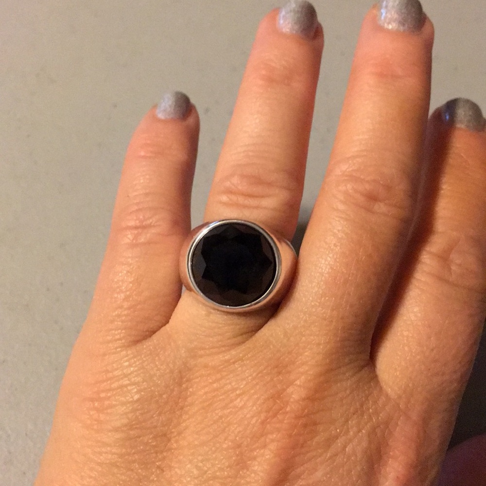 Black Stone Statement Ring